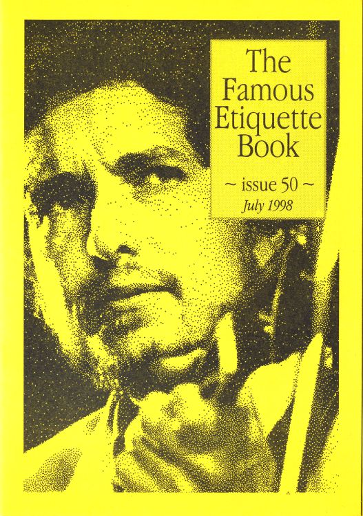 famous etiquette book <br>#50 bob Dylan Fanzine