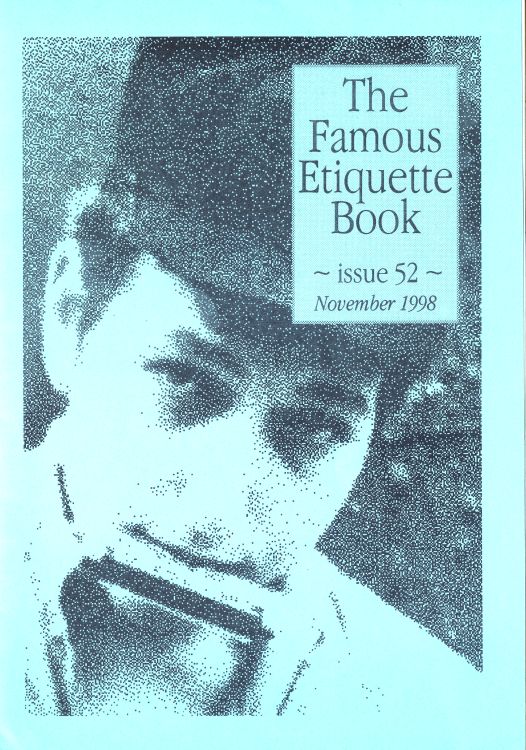 famous etiquette book <br>#52 bob Dylan Fanzine