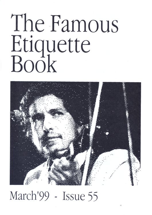 famous etiquette book <br>#55 bob Dylan Fanzine