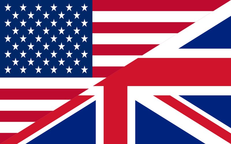 usa uk flag