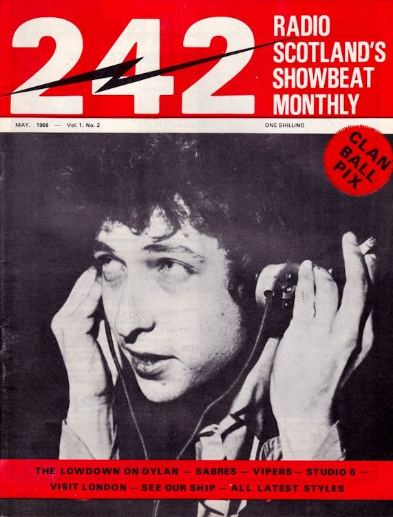 242 Radio Scotland magazine Bob Dylan front cover
