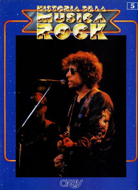 historia de la musica rock #5 magazine Bob Dylan front cover