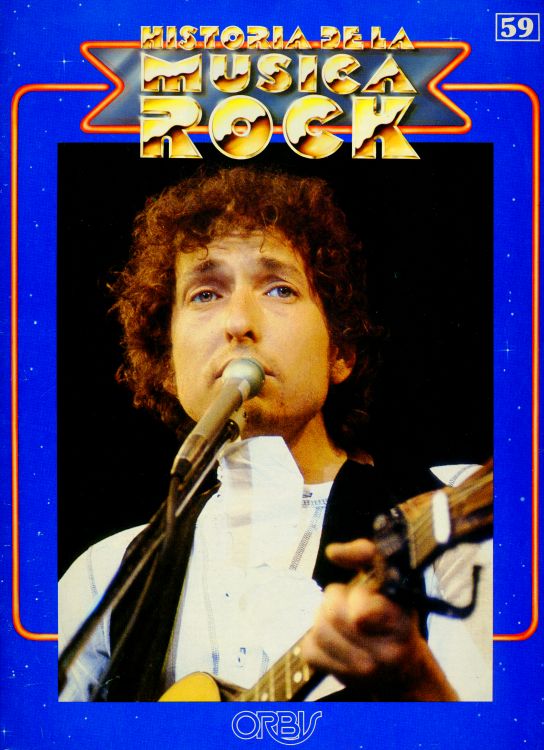 historia de la musica rock #59 magazine Bob Dylan front cover
