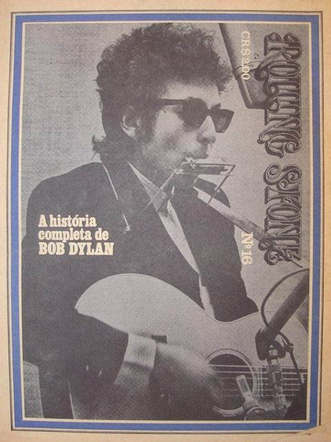 rolling stone magazine brazil Bob Dylan front cover