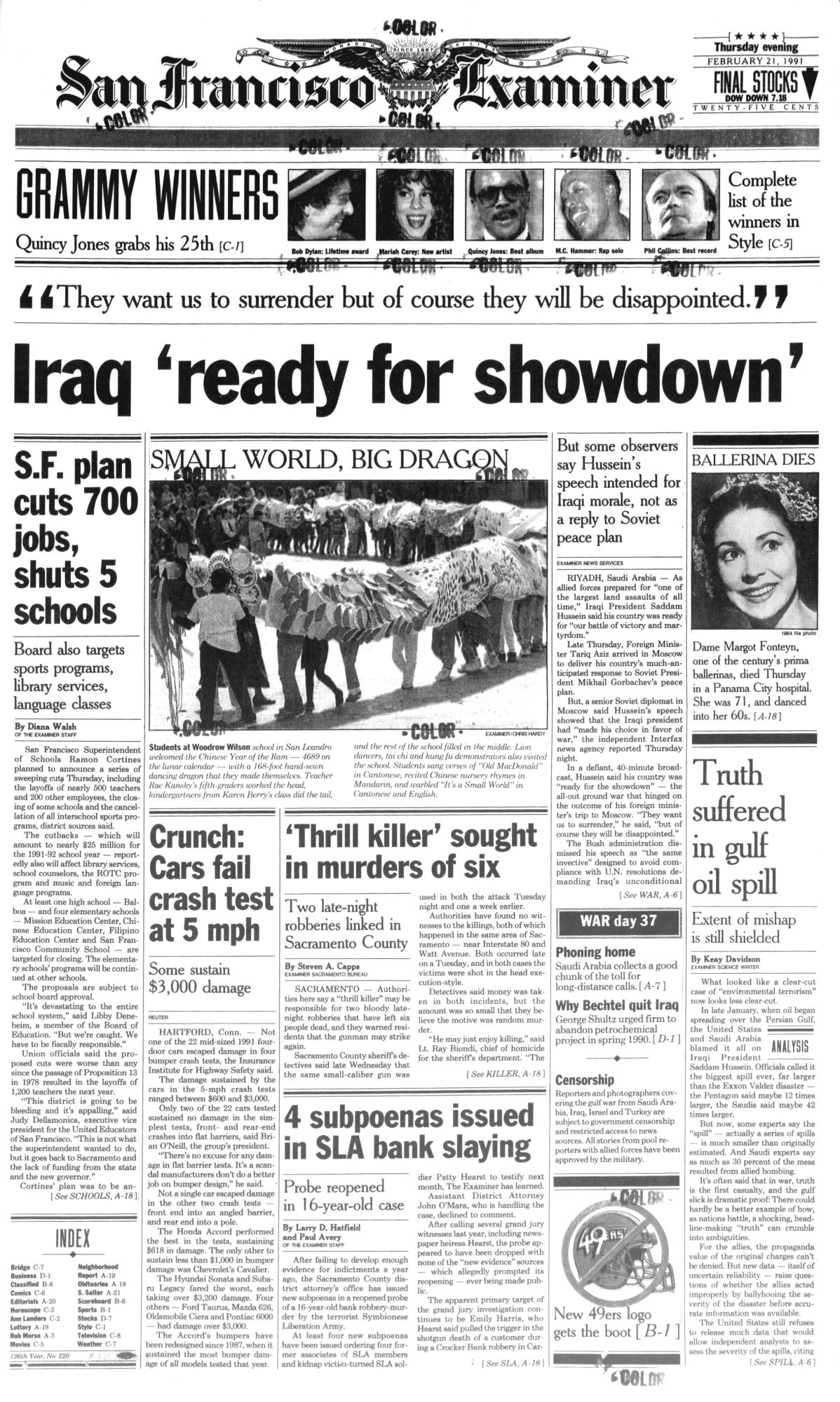 san francisco examiner magazine Bob Dylan front cover