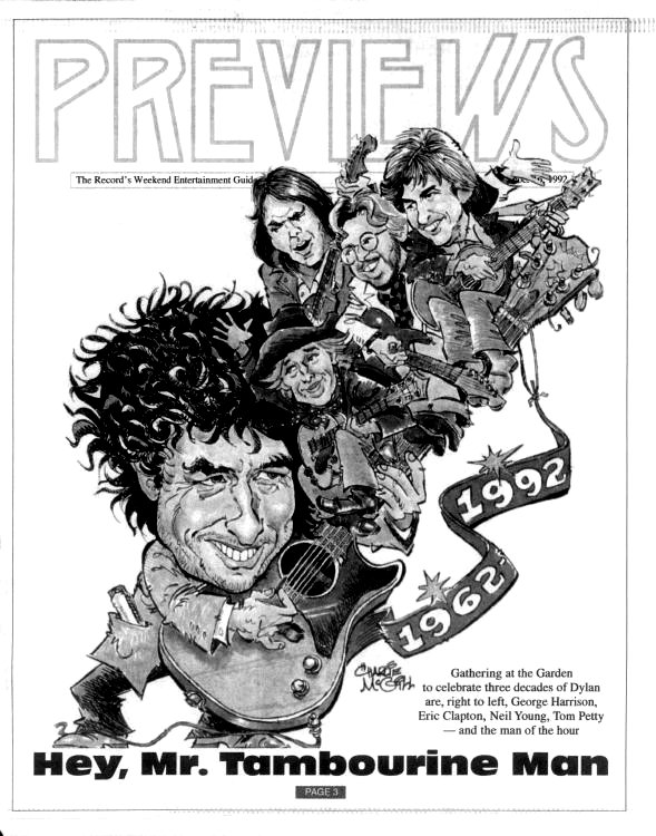 Record North Jersey Bob Dylan front cover