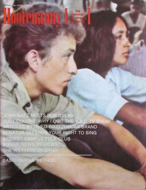 hootenanny 1964 03 magazine Bob Dylan front cover