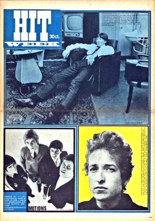 hitweek 1965 07 magazine Bob Dylan front cover