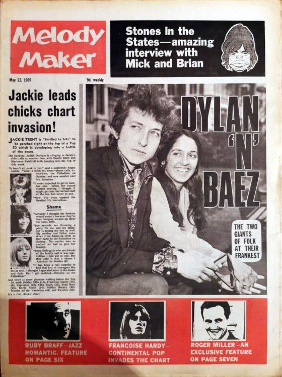 Melody Maker 22 May 1965 Bob Dylan front cover