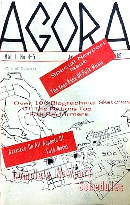 agora special newport magazine Bob Dylan front cover