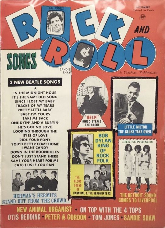 rock & roll songs magazine Bob Dylan front cover
