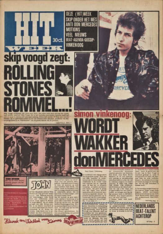 hitweek 1965 05 magazine Bob Dylan front cover
