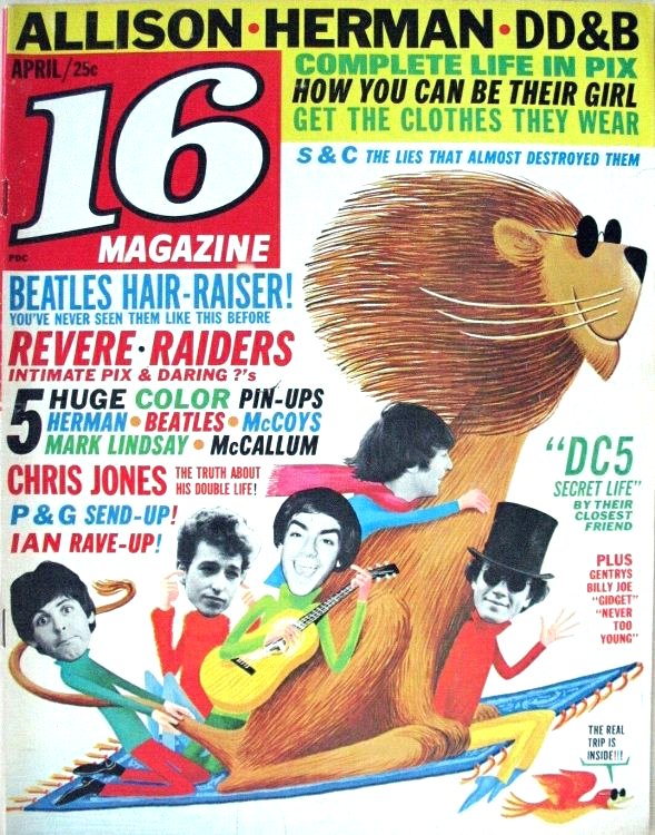 16 magazine Bob Dylan front cover