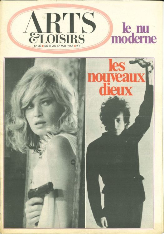arts et loisirs mai 1966 Bob Dylan front cover