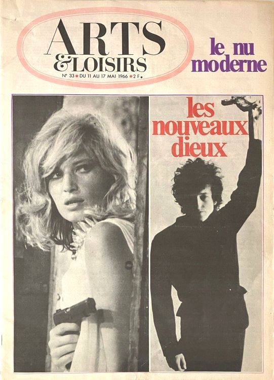 arts et loisirs mai 1966 Bob Dylan front cover