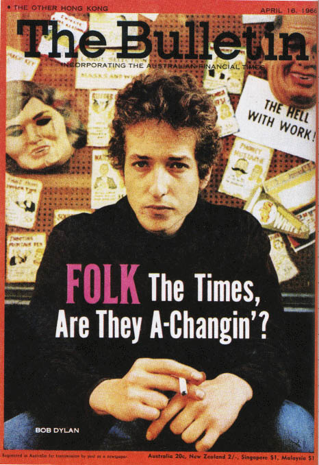 bulletin magazine hongkong Bob Dylan front cover