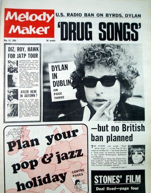 Melody Maker 14 May 1966 Bob Dylan front cover