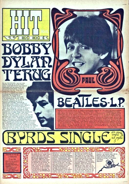 hitweek 1966 05magazine Bob Dylan front cover