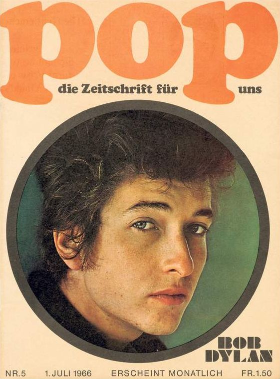 pop switzerland magazine Bob Dylan front cover