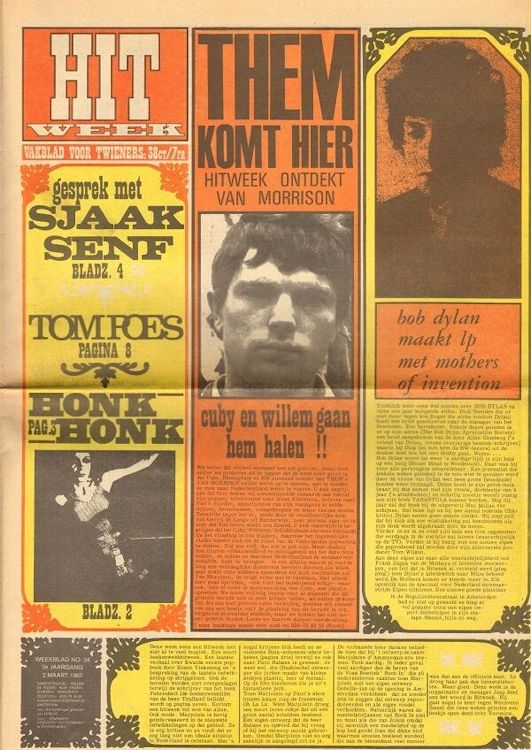 hitweek 1967 03 magazine Bob Dylan front cover