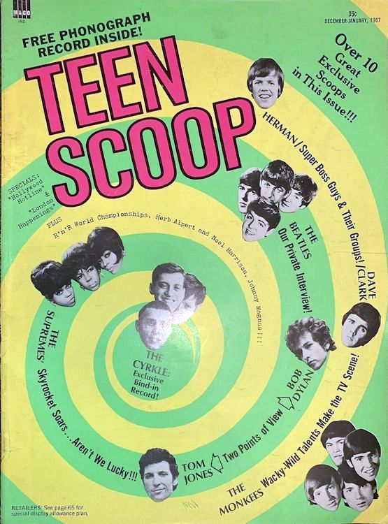 teen scoop magazine Bob Dylan front cover