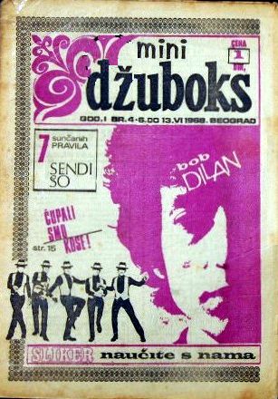 dzuboks magazine #4 1968 Bob Dylan front cover