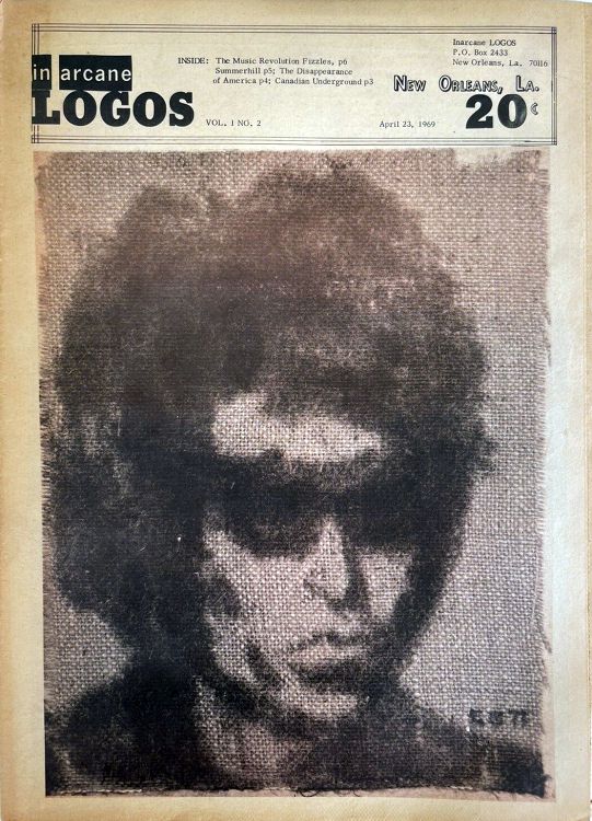 in arcane logos 1969 Bob Dylan front cover