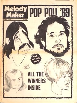 Melody Maker 20 September 1969 Bob Dylan front cover