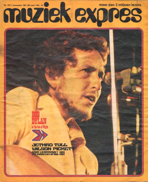 muziek express #167 magazine Bob Dylan front cover