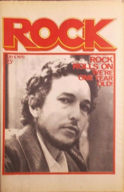 Rock 6 July 1970 magazine Bob Dylan front cover