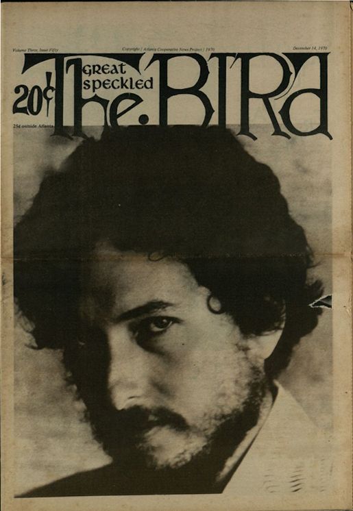 the bird magazine Bob Dylan front cover