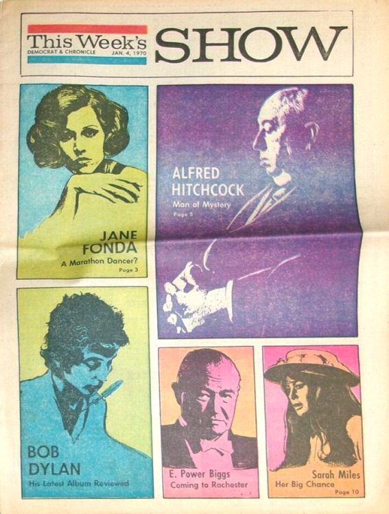 this week's show 1970 Bob Dylan front cover