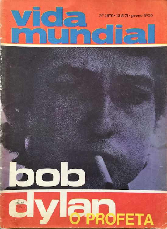 vida mundial magazine Bob Dylan front cover