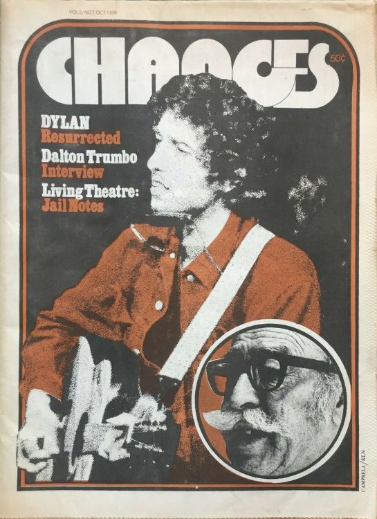 changes 1971 09 magazine Bob Dylan front cover