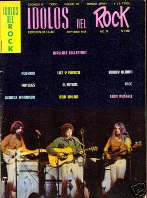 idolos del rock magazine Bob Dylan front cover