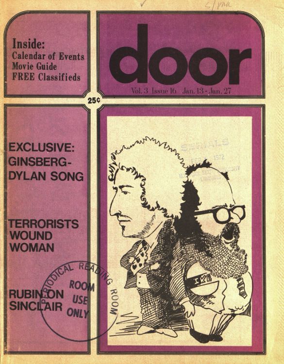door magazine Bob Dylan front cover