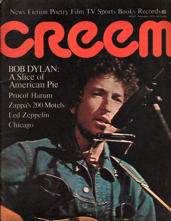 creem magazine 1972 02 Bob Dylan front cover