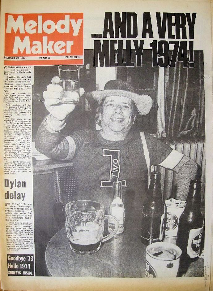 Melody Maker 29 december 1973 Bob Dylan front cover