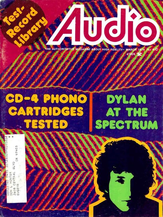 audio usa magazine Bob Dylan front cover
