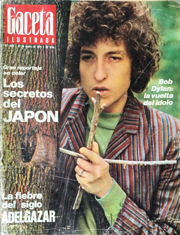 gaceta ilustrada magazine Bob Dylan front cover