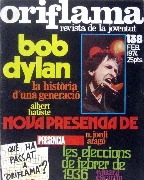 Oriflama Bob Dylan front cover