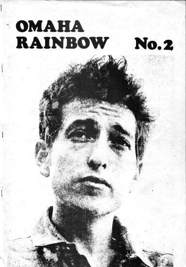omaha rainbow magazine Bob Dylan front cover