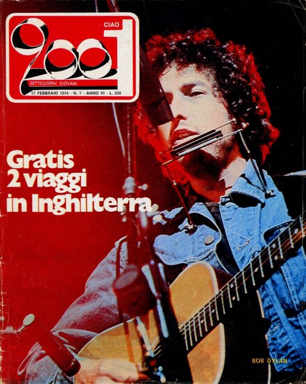 ciao 2001 magazine Bob Dylan front cover