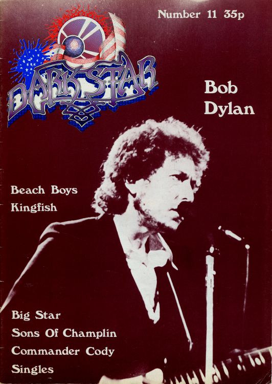 dark star magazine Bob Dylan front cover