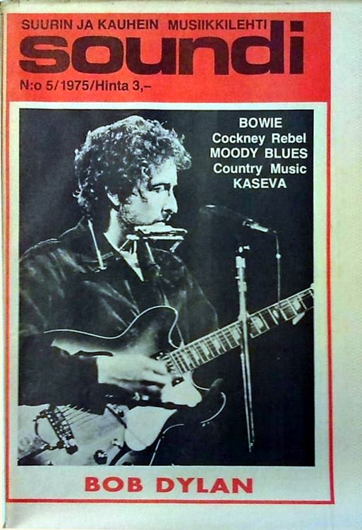 soundi magazine Bob Dylan front cover