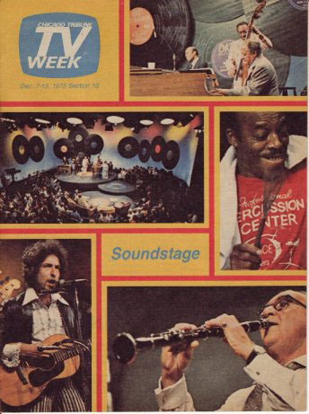 tv week chicago december 1975 magazine Bob Dylan front cover