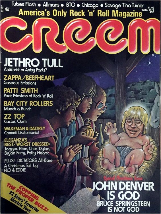 creem magazine 1976 01 Bob Dylan front cover