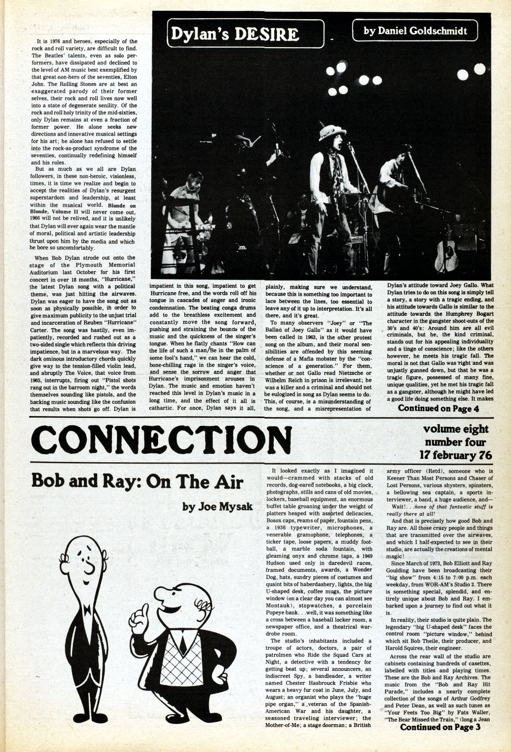 the hill news Bob Dylan front cover
