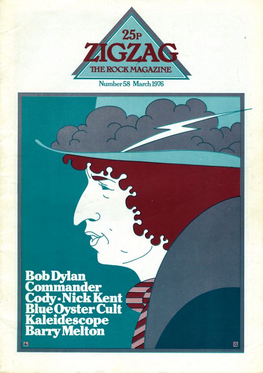 zig zag magazine March 1976 Bob Dylan front cover