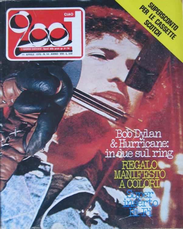 ciao 2001 magazine Bob Dylan front cover